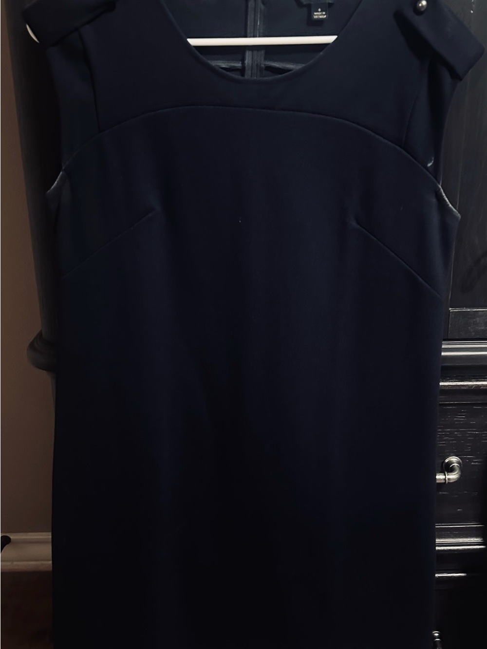 Classic Sleeveless Black Shift Dress